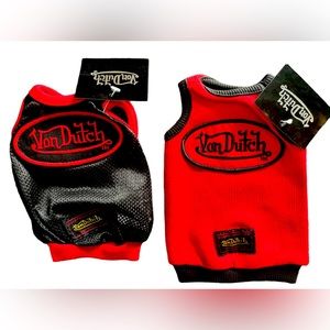 VON Dutch Dog Spring Clothes Pet Puppy Costume Dog Cat Sports Apparel top